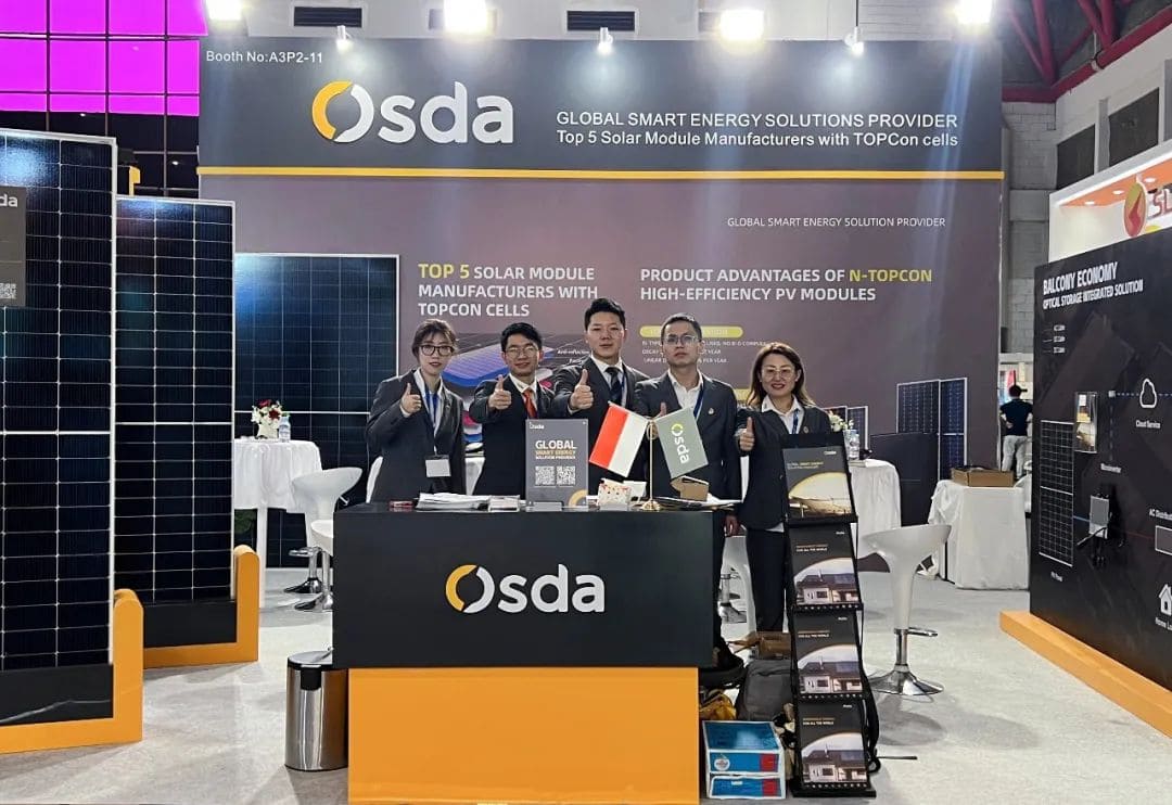 Continuez à rechercher la lumière et concentrez-vous sur l’Indonésie | Osda fait une merveilleuse apparition au Salon international de l'énergie solaire en Indonésie 2023